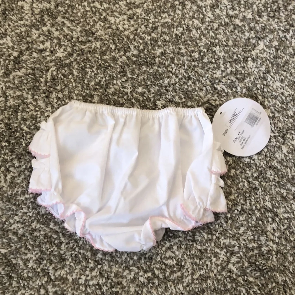 Ruffle pink trim diaper cover NWT - Picture 2 of 4